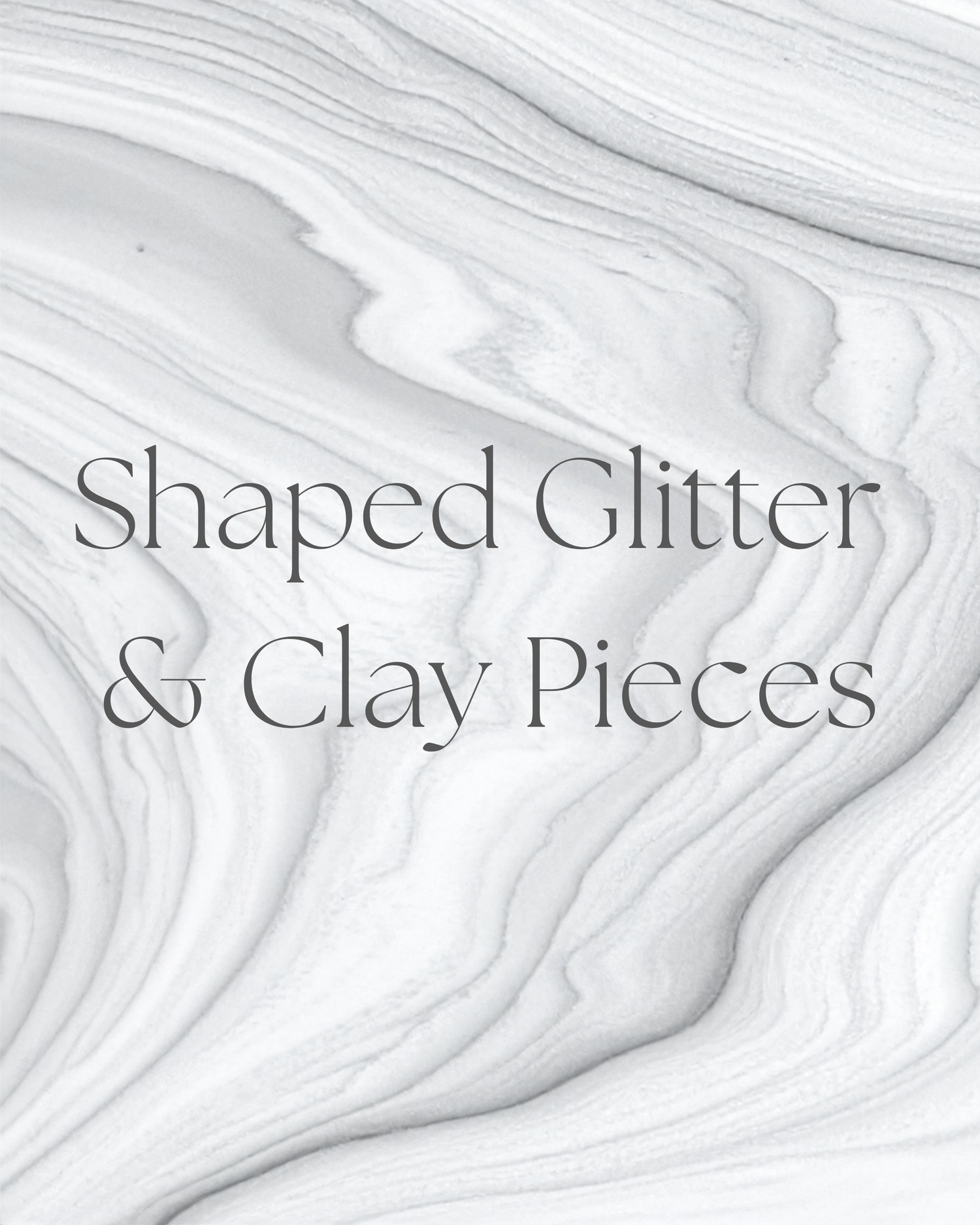Shaped Glitter & Clay Pieces