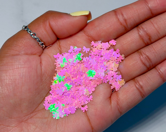 Iridescent Light Pink Bows