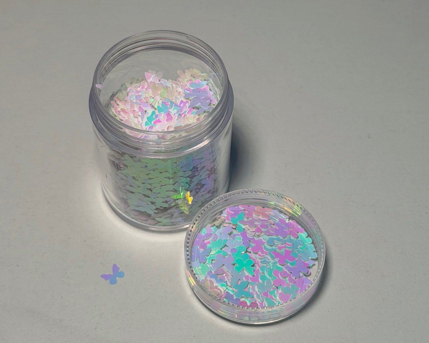 Iridescent White Butterflies