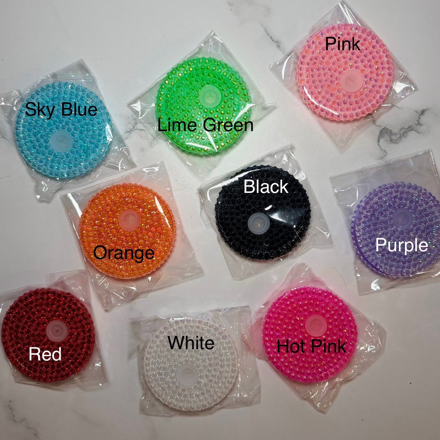 16oz Rhinestone Replacement Lids